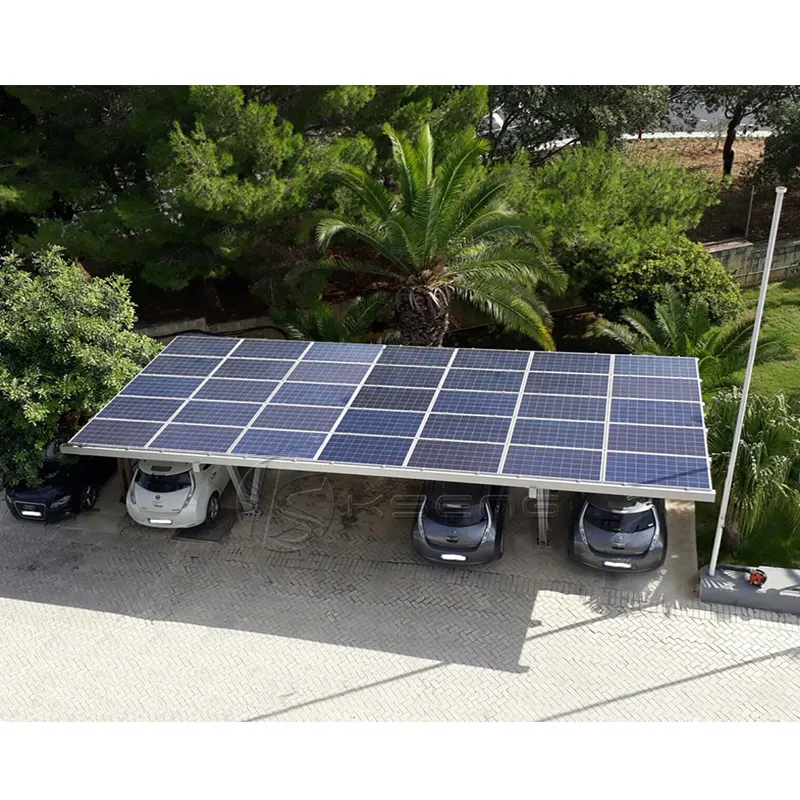 Puerto de estacionamiento Solar para coche, estructura de montaje de aluminio, impermeable, Pv, nuevo diseño