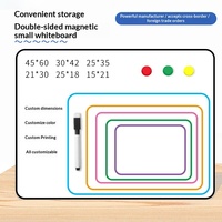Tableau blanc magnétique double face de 5 mm à bords souples pour bureau et usage domestique, tableau effaçable pour enfants et étudiants