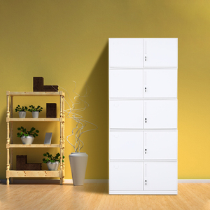 Almacenamiento para Oficina y Almacén, <span class=keywords><strong>Armario</strong></span> Modular de Acero con Cerradura, Almacenamiento Metálico de 2 Puertas para Empresas, Pedidos al por Mayor y Entrega Rápida - Product Image 1