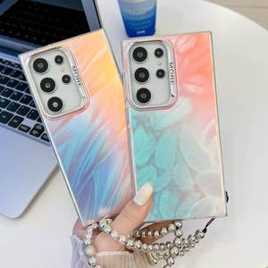 Funda para Teléfono con Cordón de TPU Electrochapado Esmerilado y Diseño IMD para S24 Ultra, S23 Plus, S22, S21FE, S23FE, A55, A35, A52 <span class=keywords><strong>5G</strong></span> - Product Image 2