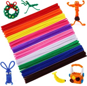 Jouets éducatifs en tiges de chenille colorées 0,6*30cm 100 pièces/lot Tiges de chenille pour le <span class=keywords><strong>d</strong></span>éveloppement précoce - Product Image 4