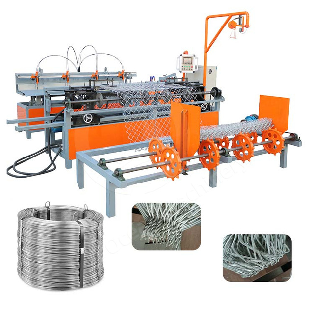 Hot Sale Full Automatic Double and Single Chain Link Fence Machine