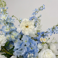 DKB Promotion Exceptionnelle : Centre de Table Floral Artificiel en Boule de Roses Réalistes Multicolores pour Décoration de Mariage