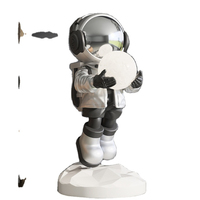 Résine taille réelle, décoration de maison, Sculpture artisanale, fibre de verre, espace, Statue d'astronaute, décoration, Sculpture d'astronaute