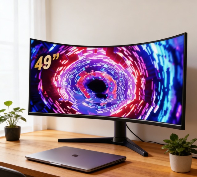 New Promotion High End Popular Super Wide 49 Inch 165hz Curved Screen TFT 4K 1ms Response Gaming Monitor