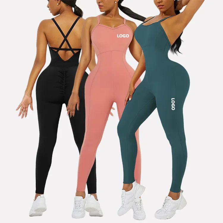 Yeni spor salonu Yoga spor seti kadın koşu spor eşofman egzersiz kıyafetleri rahat nefes spor giyim 2 parça tulum