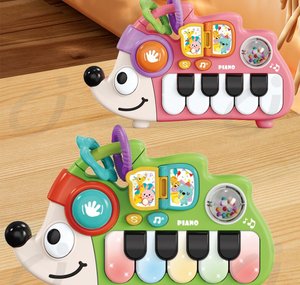Jouets éducatifs pour bébés, jouets électroniques multifonctionnels pour enfants, piano musical hérisson, orgue électronique - Product Image 4