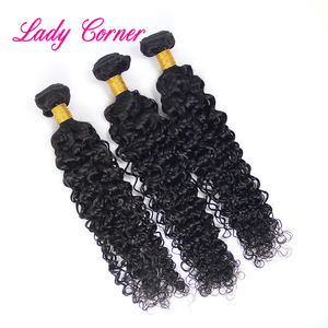 Pronto per la spedizione 8A capelli vergini brasiliani non trattati, fascio di capelli stile onda d'acqua di grado 10a di alta qualità con chiusura - Product Image 2