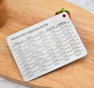 Biểu Đồ Chuyển Đổi Đo Lường Bằng Thép Không Gỉ Với Dụng Cụ Nướng Bếp Nam Châm - Product Image 5