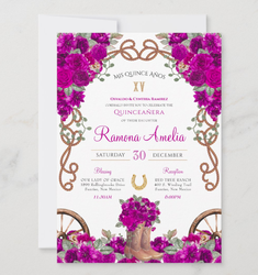 Enveloppe d'invitation de mariage de luxe en acrylique transparent rose pailleté avec doublure florale orchidée blanche et rose, impression personnalisée - Product Image 2