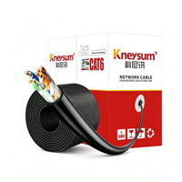 Cable de Fibra Óptica Kneysum de Alta Velocidad Gigabit, Par Trenzado, Conductor Sólido G652D, Cableado LAN de 8 Núcleos CAT5 CAT5E CAT6 CAT6A Libre de Oxígeno