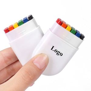 Crayons lavables à l'huile blancs arc-en-ciel avec logo personnalisé pour événements sportifs de football, peinture sur le visage, fêtes, festivals, promotionnels - Product Image 1