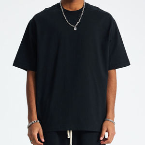 เสื้อยืดสตรีทแวร์คอตตอน 100% หนัก 275 GSM พิมพ์โลโก้ตามสั่ง ทรงหลวมไหล่ตก สไตล์ฮิปฮอป ไซส์ใหญ่พิเศษสำหรับผู้ชาย - Product Image 1