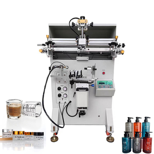 Semi Automatic Paper Cup High Precision Silk Screen Printing Machine Curved Screen Printers for Plastic Bottle Glass Bottle