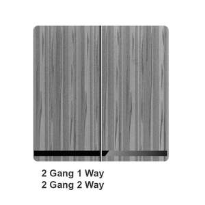 Las últimas tiras de PC de fabricación profesional Enchufe de pared de un solo polo 16A UK 1/2/3/4 Gang 1/2 Way disponible Negro Verde Rosa - Product Image 3