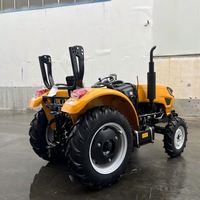 Tractor Agrícola Compacto de 50HP 4X4 Diésel, 36.8Kw, para Pequeñas Granjas, Jardines y Céspedes, Suministro de Fábrica
