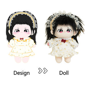 Muñeca de diseñador personalizada de alta calidad, estilo Chibi de felpa Kpop, bonita figura humana de felpa con tela extraíble - Product Image 4