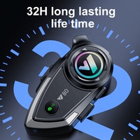 Auriculares Inalámbricos para Motocicleta Y80, Impermeables, con Reducción de Ruido, Buen Sonido, Manos Libres, con Efectos EQ