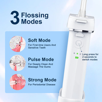 Hydropulseur buccal électronique portable à 3 vitesses, jet d'eau pour le nettoyage des dents avec logo