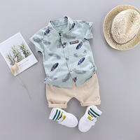 Ensemble de vêtements pour bébé nouveau-né 2 pièces, coton doux, tenue décontractée tendance pour bébé, costume pour nourrisson
