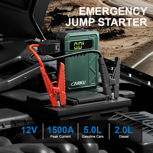 <span class=keywords><strong>Démarreur</strong></span> de voiture portable avec compresseur d'air, <span class=keywords><strong>démarreur</strong></span> de secours 1500A avec pompe à air 150psi, gonfleur de pneus - Product Image 3