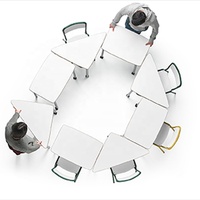 Mobilier design moderne pour l'éducation dans les salles de classe ensemble bureau et chaises pour l'école primaire table et chaises
