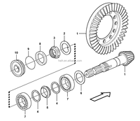 Roulement VOE 11709299 VOE11709299 pour engins de construction VOLVO HEAVY PART BL60 BL61 BL70 BL70B BL71 BL71B