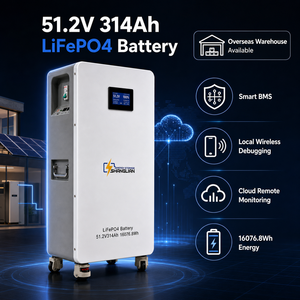 16kWh 51.2V 314Ah Lithium Iron Phosphate Battery Vertical Home Solar <b>Energy</b> <b>Storage</b> <b>System</b> LiFePO4 Battery With CAN RS485 - Product Image 2