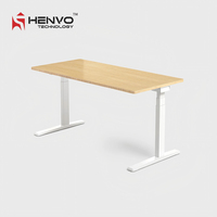 Bureau debout ergonomique contemporain réglable et extensible, construction en acier, montage facile, anti-collision, rebond automatique, pour le bureau