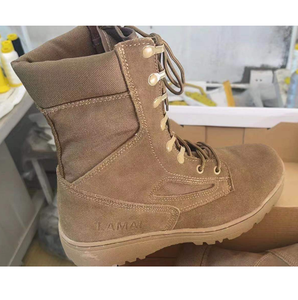 Bottes en daim brun foncé DFT123 LAMAI, bottes tactiques Coyote avec semelle en caoutchouc - Product Image 5