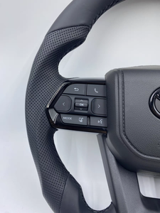 Volant de direction en fibre de carbone pleine, style course, adapté à la mise à niveau LC300, cuir personnalisé, compatible avec Toyota LAND CRUISER LC79 LC7 - Product Image 2