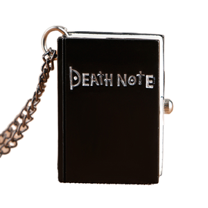 Reloj de <span class=keywords><strong>bolsillo</strong></span> de cuarzo Death Note de Anime japonés, collar antiguo, colgante de cadena para hombres y mujeres, regalo de recuerdo - Product Image 5