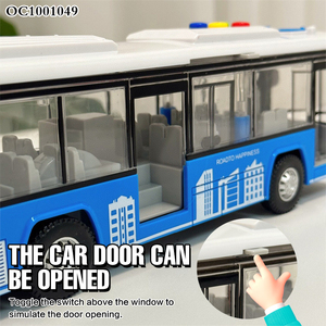 Chất lượng cao mô phỏng trượt ma sát xe buýt xe đồ chơi cho trẻ em với ánh sáng âm thanh - Product Image 5
