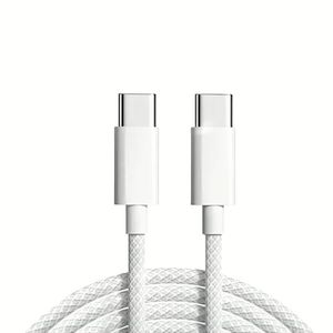 3FT/6FT 60W สายชาร์จไวไนลอนสาย USB-C ชนิด C TO Type C สายข้อมูลสำหรับโทรศัพท์15 16 PRO MAX - Product Image 1