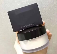 Bedak Tabur Transparan Tahan Air Warna Pink Matte Logo OEM, Vegan, Mengontrol Minyak, untuk Rias Wajah