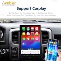 Autoradio 14,4 pouces pour Dodge Ram 1500 2013-2018, écran tactile Android, lecteur multimédia automobile, navigation GPS, CarPlay sans fil, Qualcomm