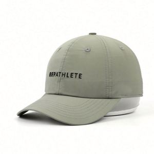Casquette de baseball personnalisée professionnelle à 6 panneaux non structurée, casquette à couronne basse à séchage rapide avec broderie, en polyester haute performance - Product Image 1