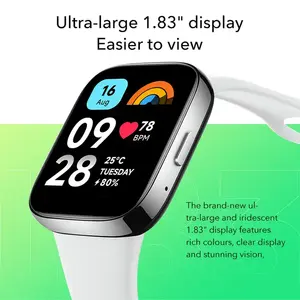 2024 Wereldwijde Versie Intelligent Horloge 3 Actief Draadloos Telefoongesprek 1.83 "Display 5atm Waterdicht Ondersteunt 100 + Sportmodi