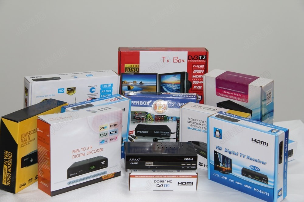 JUNUO 1080p HD Sunplus 1509C DVB T2 Récepteur Décodeur Numérique DVB-T2 Boîte