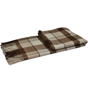 BLUE PHOENIX Europe Style Geometric Plant <strong>Tartan</strong> <strong>Throw</strong> Blankets Bulk 100% Wool Cozy Soft Winter Woven for Sofa - Product Image 3