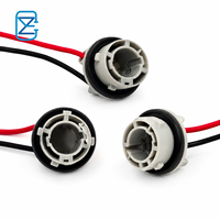 Connecteur en cuivre BA15S 1156 1157 pour ampoule de voiture, support de lampe automobile, prise d'ampoule pour feux stop, feux arrière, douille LED, indice de protection IP67, 12V