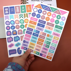 Joytop-Cuaderno <span class=keywords><strong>con</strong></span> espiral rosa de 12 meses, agenda <span class=keywords><strong>con</strong></span> pegatina, A5, venta al por mayor, nuevo, <span class=keywords><strong>2023</strong></span> - Product Image 3