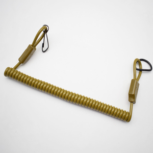 DFS0318 Cordón Elástico Retráctil Antipérdida para Exteriores, Color Café Caqui, para Colgar en la Cintura, Cuerda de Retención en Espiral - Product Image 3