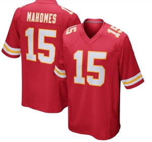 Kansas nam thanh niên bóng đá mỹ Jersey 15 Patrick mahomes 87 <span class=keywords><strong>Travis</strong></span> kelce 95 Chris Jones 10 pacheco ngắn tay - Product Image 2