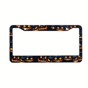 Marco Decorativo para Matrícula de Coche, Diseño de Calavera, Fácil Instalación, Aleación de Aluminio Metálico - Product Image 2