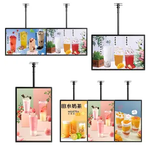 Khung LED hộp đèn chiếu sáng hiển thị áp phích LED Backlit Bảng menu màn hình cho nhà hàng quán cà phê cửa hàng tường biển quảng cáo