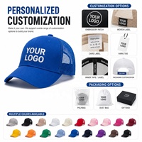 Casquette de sport à séchage rapide avec logo personnalisé, casquette de baseball respirante, casquette de course performante, casquette trucker à dos en maille pour hommes et femmes