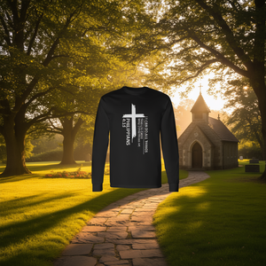 Camiseta de manga larga con cuello redondo unisex, diseño de Filipenses 4, regalo religioso para la iglesia, talla para adultos - Product Image 2