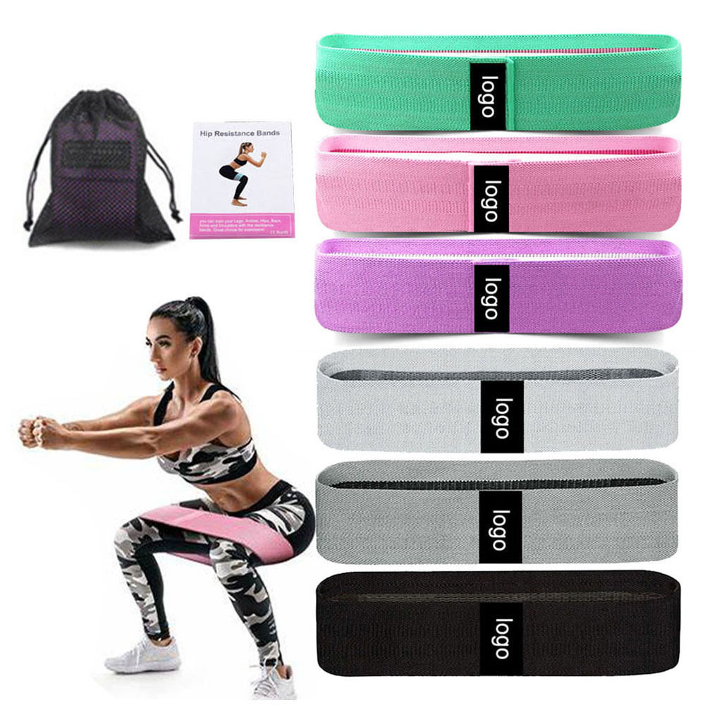 Baiyuheng Promotionele Hoge Gym Gedrukte Band Goede Kwaliteit Resistance Bands Voor Afvallen