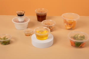 Pour <span class=keywords><strong>Amazon</strong></span> Basics gobelets en <span class=keywords><strong>plastique</strong></span> jetables à paroi unique diamètre de 90mm Mini tasses et couvercles à emporter 1OZ-4OZ - Product Image 5